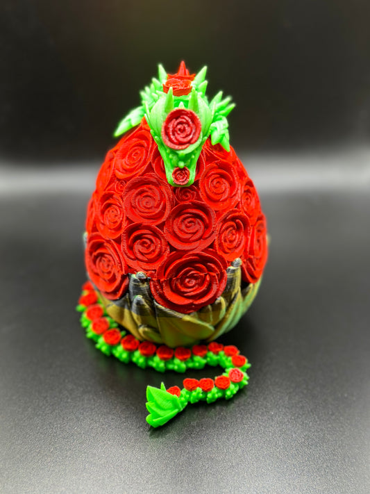 Rose Dragon and Dragon Egg Figuring Perfect for Home Decor / Desk Buddy and Gifts