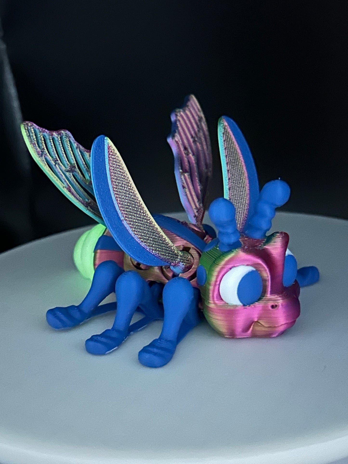 Adorable Flexi Firefly figurine features a glowing in the dark tail