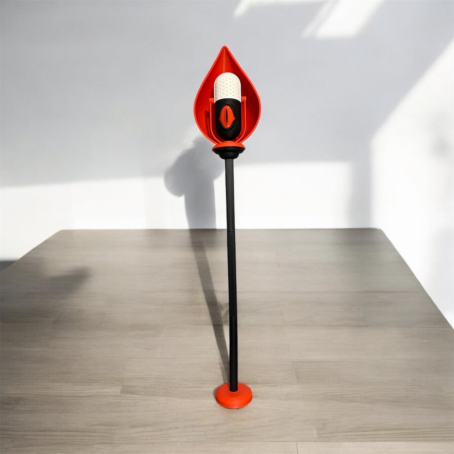 Alastor Demon of Radio Staff Microphone - Cosplay Prop (Full Color) Great Quality.