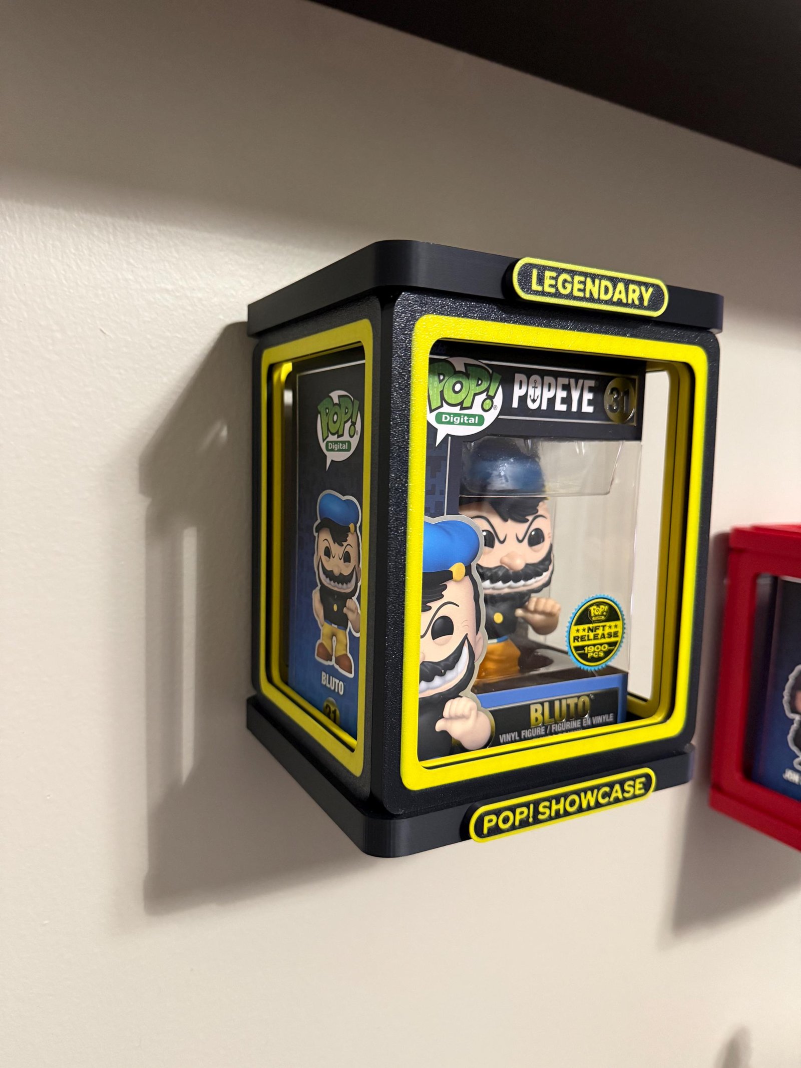 Funko Pop Wall Mount Display Case | POP Showcase | Fits 4” Funko Pops | Grail Display | NFT Pop | Legendary Collector Display Stand